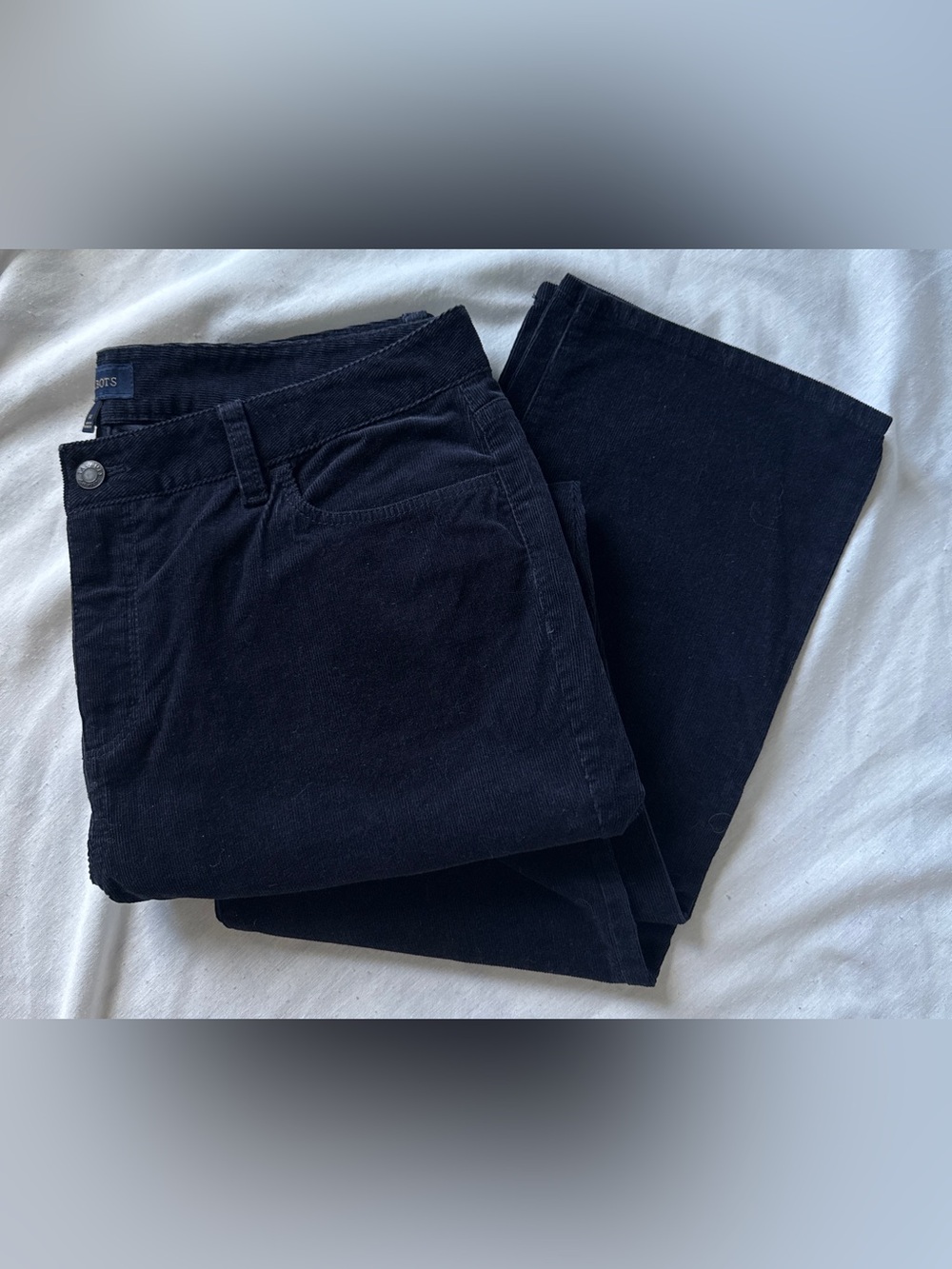 Talbots heritage Straight Leg Corduroy Pants in Navy 14